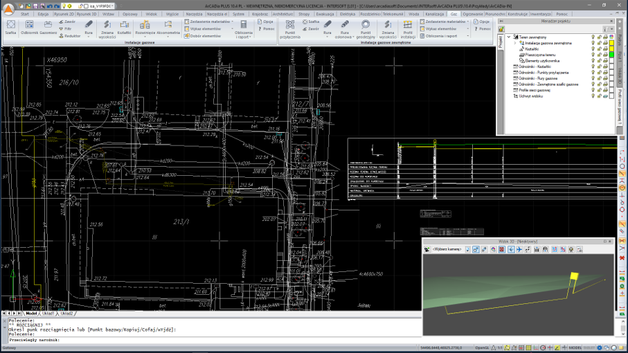 aktualizacja ArCADia-INSTALACJE GAZOWE ZEWNTRZNE do wersji 15 | INTERsoft program CAD
